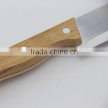 Stainless Steel Barbecue Tool Set With Wood Handles BBQ Fork Knife Set With Carry Case photo-4