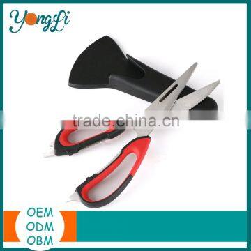 Heavy Duty Scissors Utensils With Magnetic Holder Stainless Steel Kitchen Shears photo-2