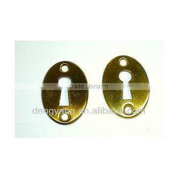 Satin Brass Door knob round back plates