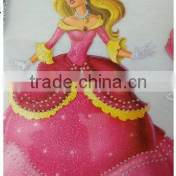 Customized Beautiful Glitter Heat Transfer With Offset Printing photo-3