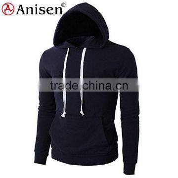 Wholesale Solid Color Men Custom Hoodies Xxxxl Pullover photo-3
