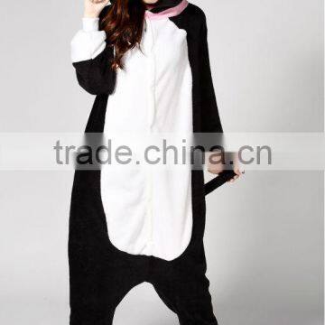 Flannel Fleece Cat Funny Carnival Costume Adult Couple Animal Onesie Wholesale photo-6