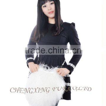 CX-H-09 Genuine Mongolian Lamb Fur Fashion Handbags Bags Handbags Fashion photo-3