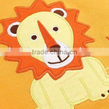 MOM AND BAB 100%Cotton Baby Clothing Stock Baby Bibs Embroidery Animal Desing photo-3