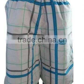 Men's Plaid Boardshorts With Stretched