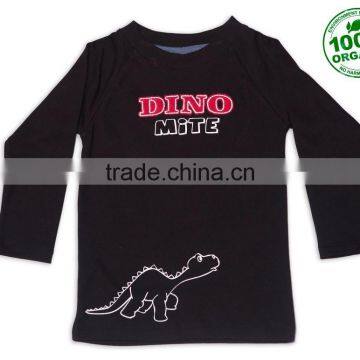 Organic Cotton Reglan T Shirt With Dino Print