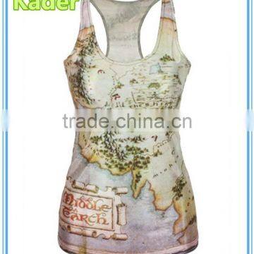 Wholesale Gym Full Printing Tank Top China Manufacturer photo-2