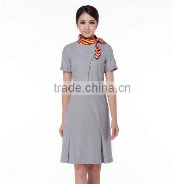 Newest Design Ladies Airline Uniform Air Stewardess Uniform Wholeale photo-2