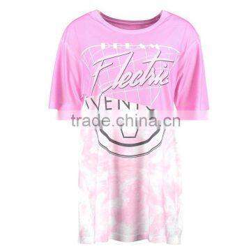 Custom Sublimated Rugby Sports Wear for Girl 2018 Trend Pink Print t Shirt photo-3
