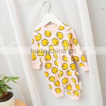 Wholesale Cartoon Full Printing Cotton Baby Autumn Playsuit photo-3