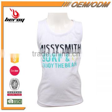 BEROY Branded 100% Cotton Kids Sleeveless Vest with Custom Printing