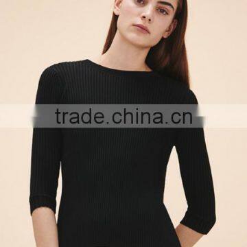 Wholesale New Design Women Stylish Knitted Sexy Backless Pullover Sweater With Tie Bow photo-2