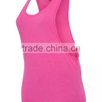 OEM Service Fashion Lady Long Loose Vest Top 100%cotton photo-2