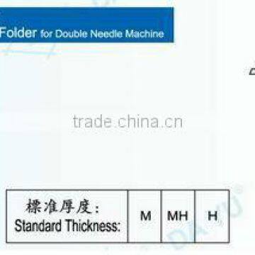 Suspended tape folder for double needle machine DA YU 408
