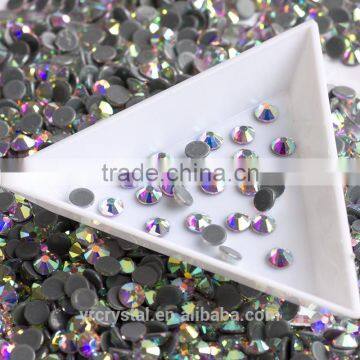 High quality crystal AB hotfix rhinestones glue on clothes in bulk