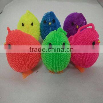 COLORFUL CHICKENS PUFFER TOYS