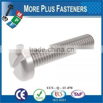 Made in Taiwan DIN 85 ISO 1580 Slotted Pan Head Machine Screw DIN 85 photo-6