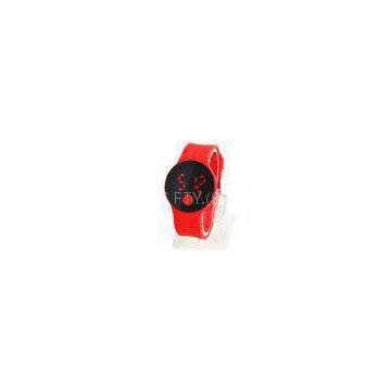 Ultra-thin Red Digital Watch LED Touch Screen Display For Kid