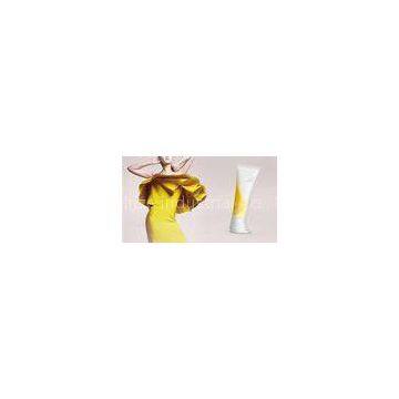 Yellow Cosmetic Tube End Caps Boot Shaped Flip Top Cap With Round Screw