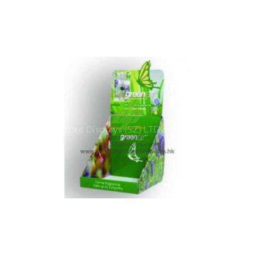CMYK off - set printing Cardboard Counter Displays advertisement stands with hooks