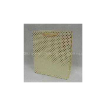 Art Paper Bag With Ribbon Handles