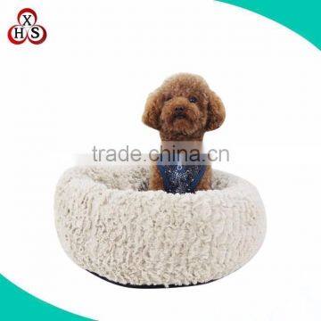 chinese cheap soft fabric bed dog stuffed plush bed dog