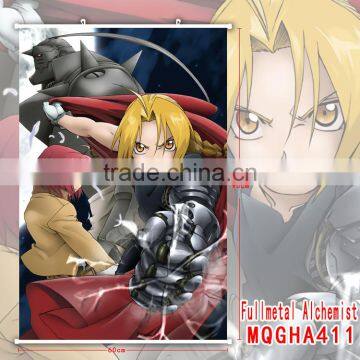 Japanese Adventure Cartoon Fullmetal Alchemist Handsome Boy Edward Elric Good Quality Anime Wallscrolls 60*90CM