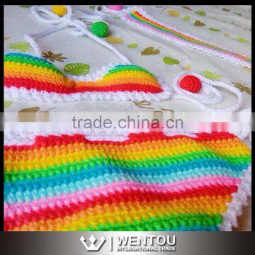 Wholesale Three Pieces Baby Crochet Beachwear photo-2