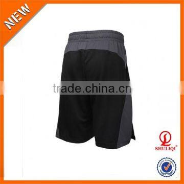 Orange black men shorts/special color 65% polyester 35% cotton sublimation embroidered basketball shorts