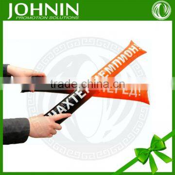 PE Plastic Type and Plastic Material Noise maker cheering inflatable thunder stick