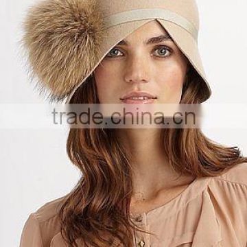 Genuine quality real raccoon fur accessory /fur pompom fur hat/ home textile fur pompom