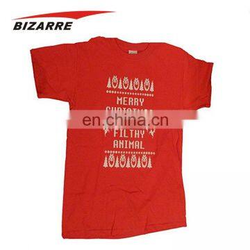 New arrival factory price 100% cotton t-shirt for Christmas