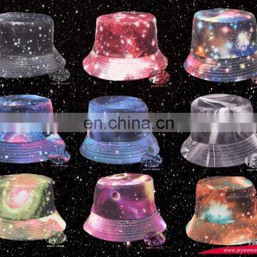 Factory OEM New Fashion Galaxy Universe Space Boonie Fishing Bucket Men Womens Cap Hat