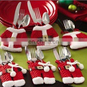 Briloom X'mas Santa Silverware Holders Pockets Dinner Christmas Decorations