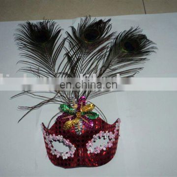 party carnival masquerade ball feather dance mask MPM-071