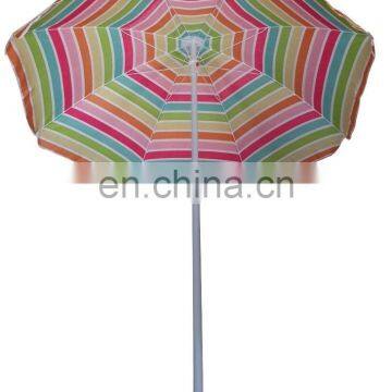 Custom Summer Umbrella Sripes Print Beach Umbrella