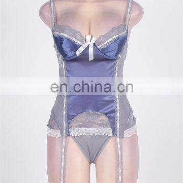 Fashionable Mature Women Plus Size Garter Belt Lingerie photo-4