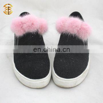 Latest Fashion Fur Pom Pom Accessary Wholesale For Bag Hat Shoes Home Decoration