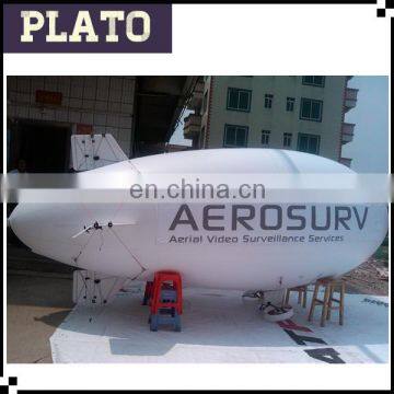 6m long Singapore inflatable blimp airship, custom inflatable zeppelin balloon for advertising