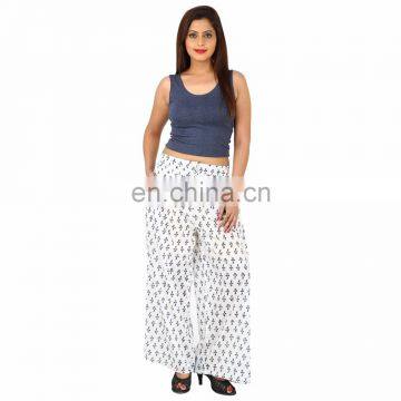 Summer Seasonable Floral Print Women's Wear Trousers Wide Loose Leg 100%Cotton Palazzo Pants Unisex Yoga Harem Pants