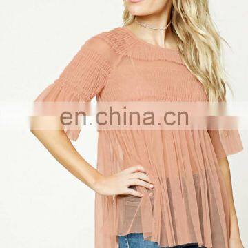 New latest design custom lace cheap raglan shirt sexy women comperssion shirt