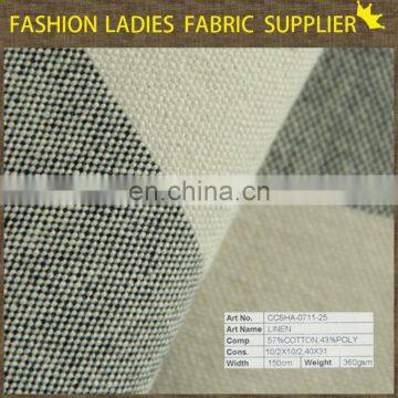 fancy linen viscose blend fabric for dresses