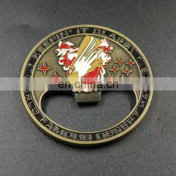 Metal custom beer bottle opener with custom logo,military badge bottle opener,New promotional wholesale products metal coin