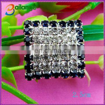 Square design rhinestone accessories welding on shining rhinestone buttons