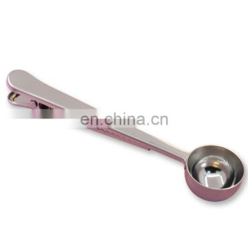 hot sale low price high quality stainless steel fruit balls ice cream spoon with clip