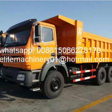 Heavy load Beiben 30ton tipper truck 6x4 rear tipping dump truck