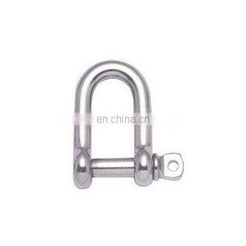 zinc plated European D shackle with screw pin