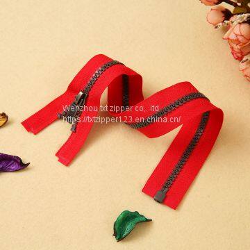 #3 #5 #8 #10 #15 #20 Plastic Zipper with Antique Sliver Teeth Open End