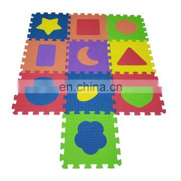 Melors colorful EVA Foam Shape Kid Play Puzzle Mat