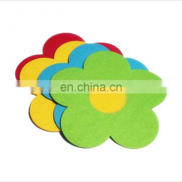 customized size shape felt coaster set factory sale directly wool felt mat